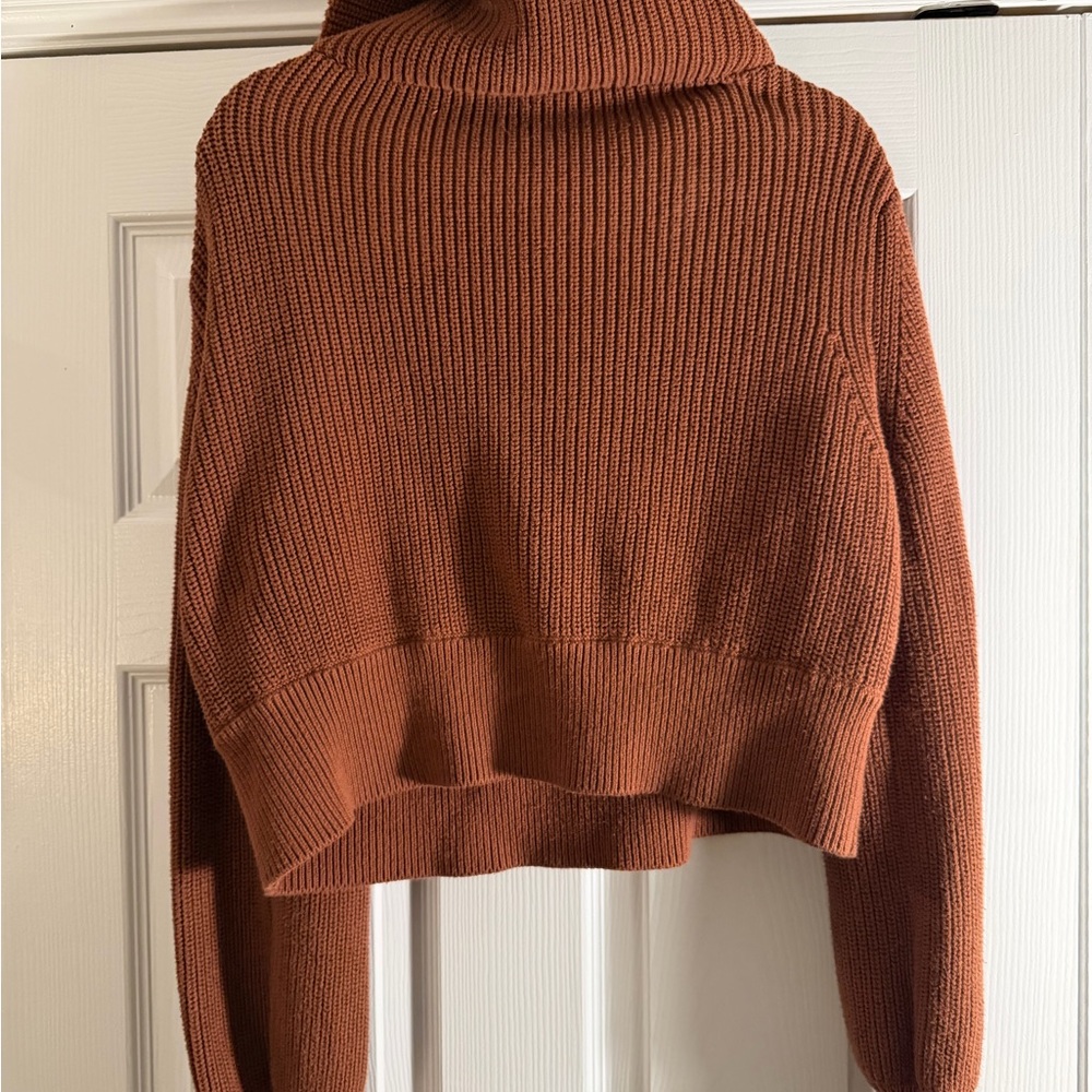Varley Cowl Neck Zip Knit Sweater - Picture 4 of 4